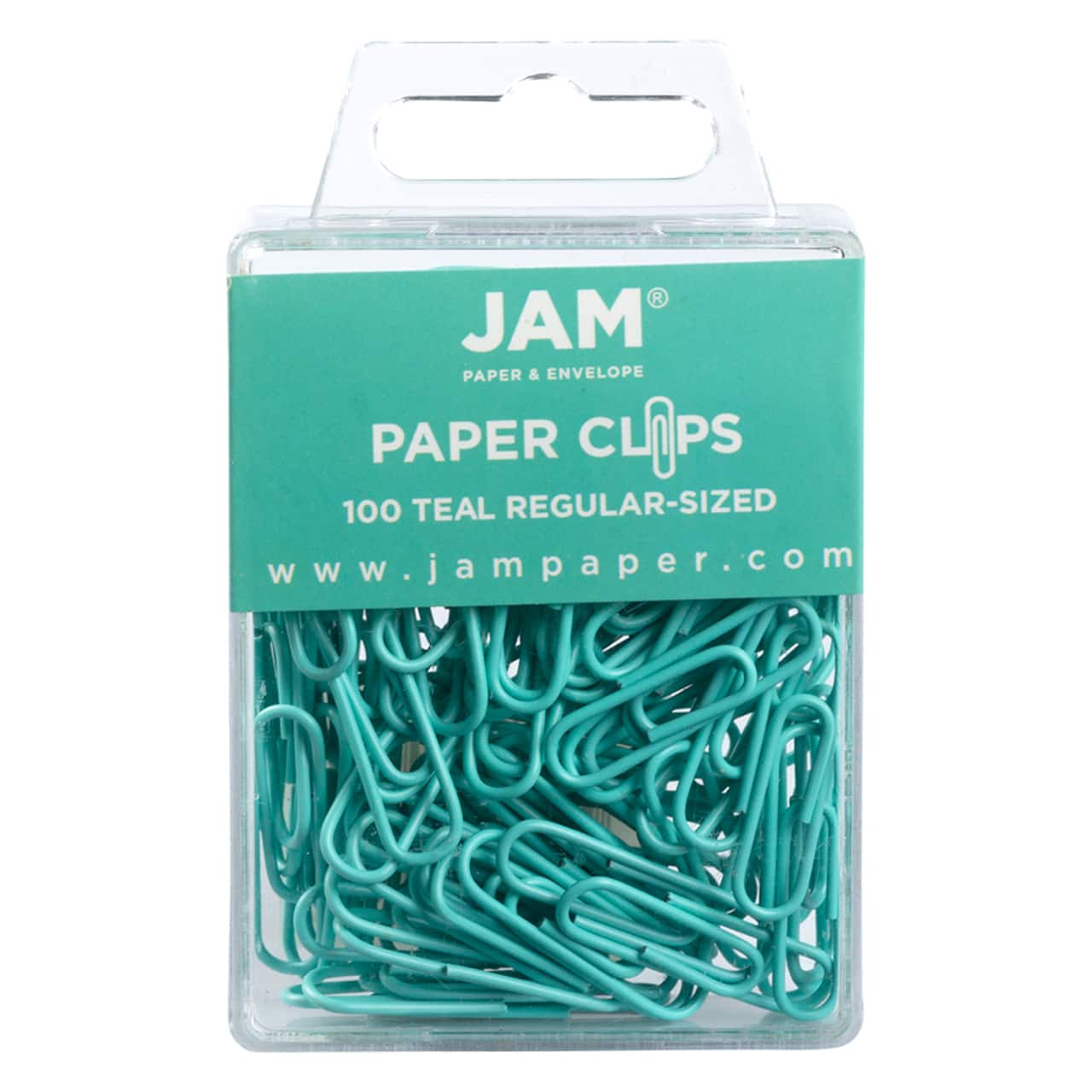 JAM Paper 1" Colorful Standard Paper Clips, 2 Packs of 100